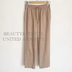 BEAUTY&YOUTH サテンドロストイージーパンツ