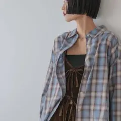 【限定値下げ】LOWRYSFARM ローリーズファム チェック柄 BIGシャツ