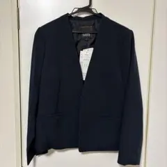 HK WORKS LONDON ネイビーノーカラージャケット Mのサムネイル