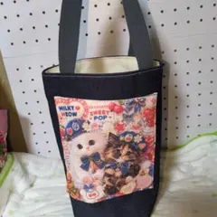 激レアチワワパネル生地 ハンドメイド 両面パネルミニバック - メルカリ
