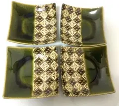 中古 保管品 織部焼風 銘々皿 4枚セット - メルカリ