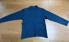 モックネック 長袖 カットソー ネイビー GU Sサイズ