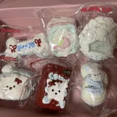 スイーツ型おもちゃ 5点セット シェフわんちゃん スクイーズ セット♡