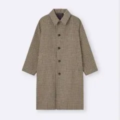 新品未使用　コージーメルトンバルマカーンコート　メンズ　L 36 柄