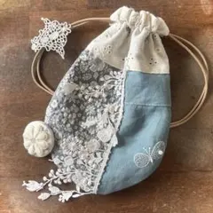 専用ページ インド刺繍 巾着 バックチャーム32 33 ポーチ カゴ 編み