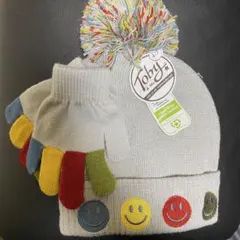 【ハワイ土産】Toby & Me スマイリーフェイス ニット帽セット