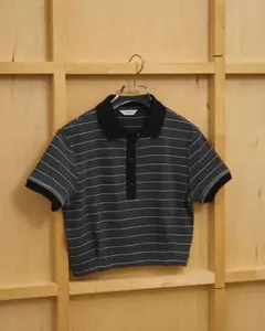 alexanderwang.t ネイビー ショート丈 ポロシャツ クロップド - メルカリ