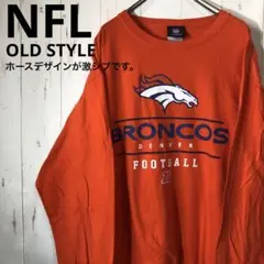 オールドNFL☆☆ホースデザインがオシャレなロンT☆☆シブいです☆のサムネイル