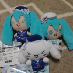 初音ミク×シナモロールマスコット～マリンスタイル 3個セット