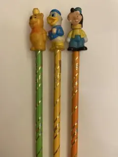 ★ディズニーレトロ　プーさん　グーフィー　ドナルド　鉛筆