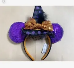ディズニー　カチューシャ　スパンコール　海外　ハロウィン