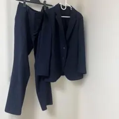 ユニクロ　Lサイズ　ネイビー 2ボタン パンツスーツ上下セット