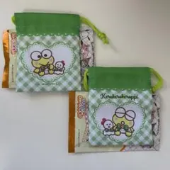 【新品・未使用】100均　サンリオ　けろけろけろっぴ巾着