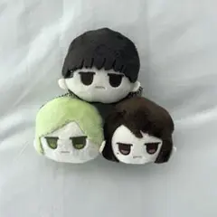 呪術廻戦 ダイソー フェイスぬいぐるみキーホルダー 灰原 七海 家入