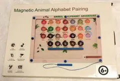 英語知育 Auvewilo 磁気アルファベット動物ボード 子供 英語 ボード