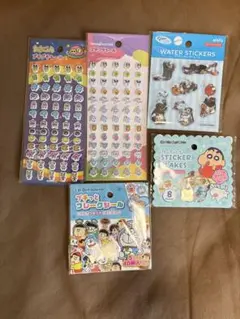 セリアおはじきシール ウォーターシール　たまごっち　プチプチシール