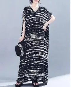 大きいサイズ レディース ワンピース　ロング　春夏 秋 新品 半袖