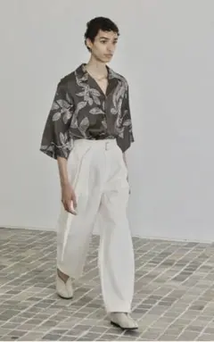 【希少】SEEALL・HALF SLEEVE SHIRTS 柿渋染めのサムネイル
