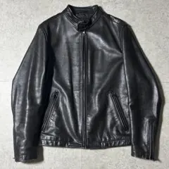 BANANA REPUBRIC レザージャケット シングルライダース S 黒