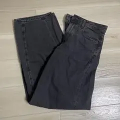 GU バレルレッグジーンズ デニム グレー