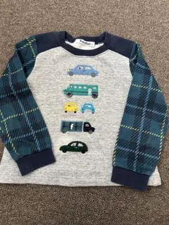 familiar 車刺繍 長袖カットソー 100cm