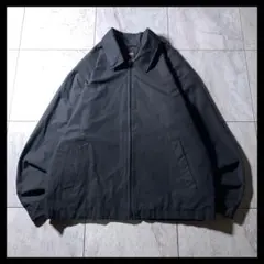 90s 00s NIKE 短丈 ドリズラージャケット スイングトップ 黒 刺繍