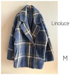 Linoluce チェックＰコート アウター M