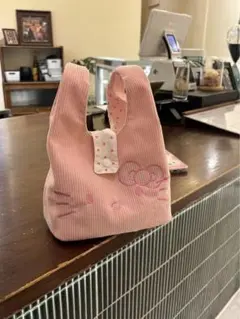 【新品】ハローキティ ウサギ型バッグ ピンク