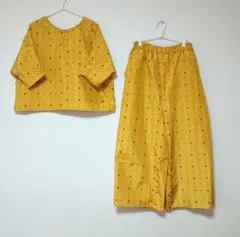 着物リメイク　ブラウス&ワイドパンツ