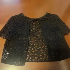 レースボレロ ブラック 半袖のサムネイル