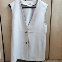 しまむら ベージュ ベスト Mサイズ ポリエステル100%