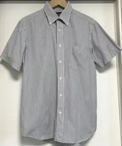 Maker's Shirt鎌倉 ストライプシャツ ボタンダウン 半袖 メーカーズ