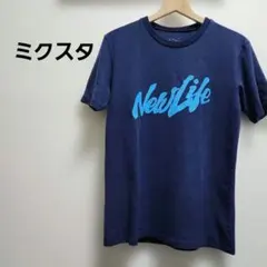 Mixta(ミクスタ) New Life 半袖Tシャツ 米国製 ネイビー Sのサムネイル