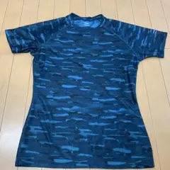 X1391 ブルー グリーン O TIGORA スポーツ　Tシャツ メンズのサムネイル