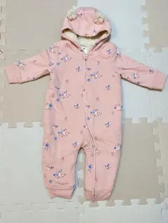 baby GAP ギャップ アウター 70cm ピンク クマ耳 カバーオール