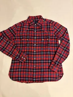 FAT SKINNY 長袖ネルシャツ 赤青チェック