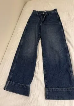 H&M ストレートデニムパンツ　ブルー　32 XSのサムネイル