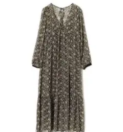 エスニックプリントラメワンピース