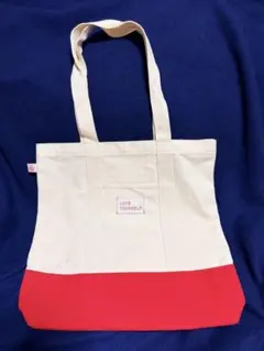 BTS LOVE YOURSELF トートバッグ 赤白のサムネイル