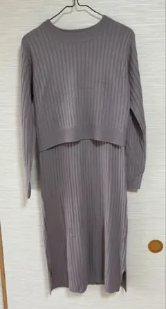 リブ編みワンピース マタニティ、授乳服 赤ちゃん本舗