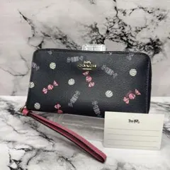 美品)大人気、コーチ、長財布、オールレザー、PVC、キャンディー 