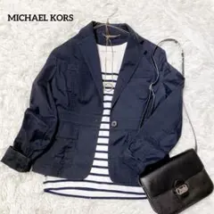 【MICHAEL KORS】 ネイビー テーラードジャケット Mのサムネイル
