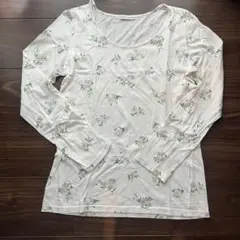 ☆美品☆ローリーズファーム花柄長袖TシャL100%コットンカットソー綿100
