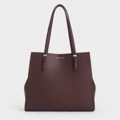 CHARLES & KEITH トートバッグ ダークブラウンのサムネイル