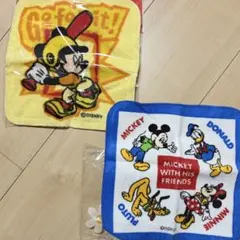 ディズニー ミニタオル ハンカチ 2枚セット