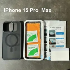 【新品未使用】iPhone15Pro Max用ケース　ブラック　黒　シンプル