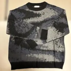 CONFIRM ブラック系ニットセーター M