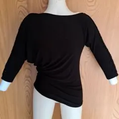 ブラックドレープレッスンウェア