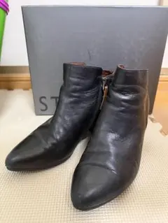 STACCATO ブーティ ブラック 23.0cm 本革のサムネイル