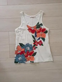 TORY BURCH (トリーバーチ) 大判花柄 スパンコール装飾 タンクトップのサムネイル